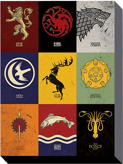 Game Of Thrones Framed Maxi Poster (600x600), Png Download