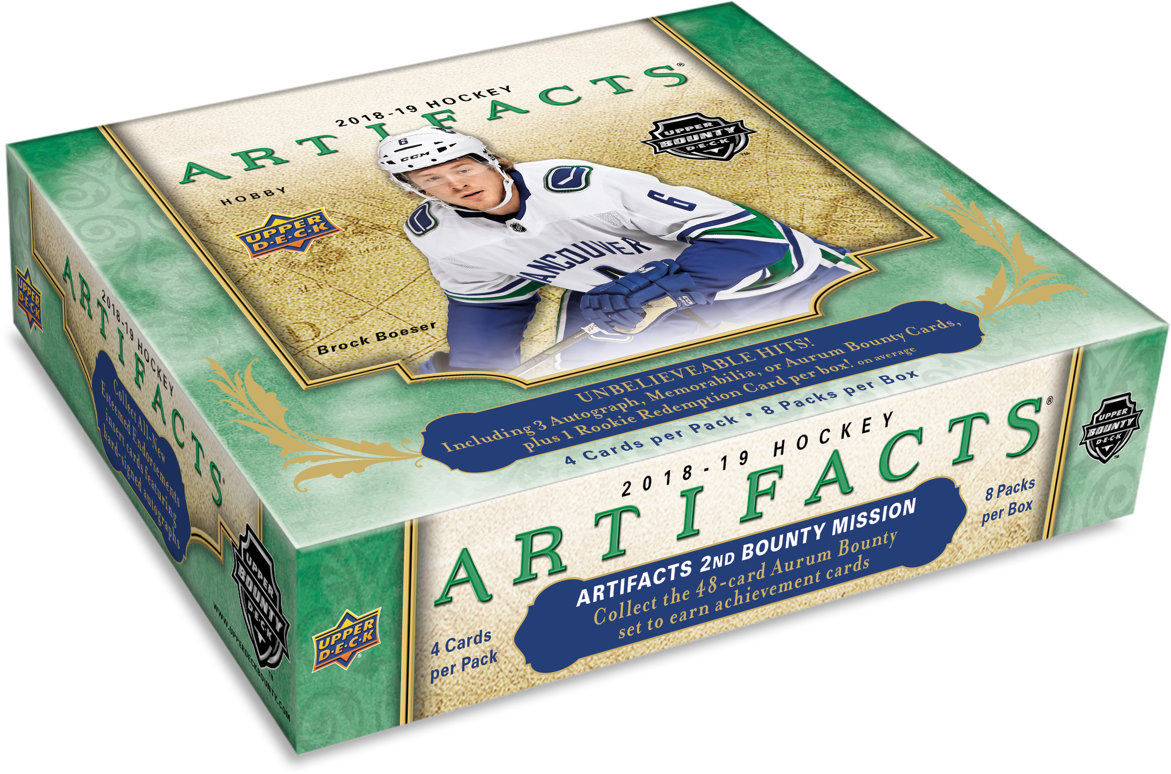 18-19 Upper Deck Artifacts Hockey - 18 19 Artifacts (2388x1578), Png Download