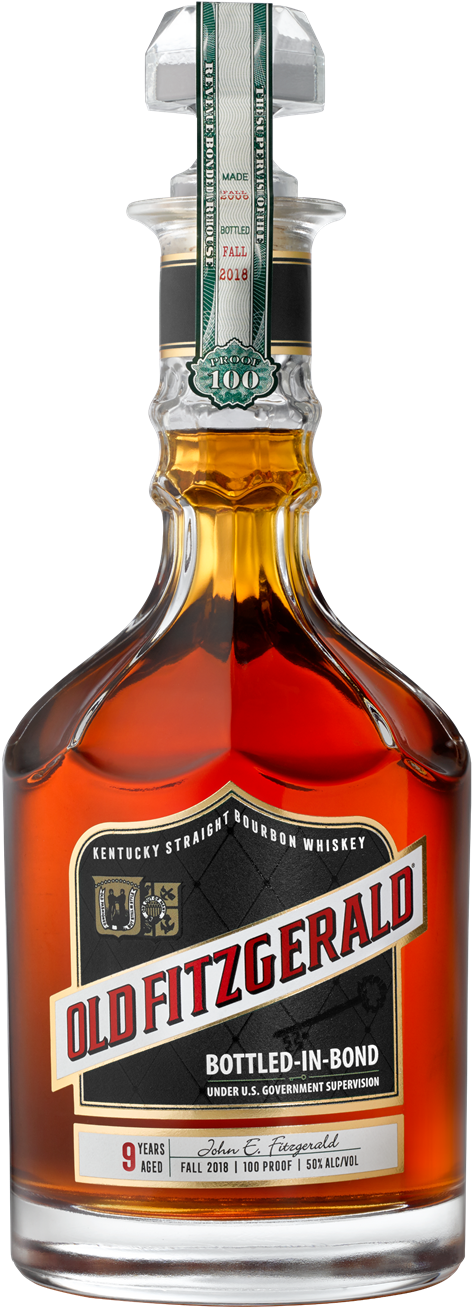 Old Fitzgerald 9 Year Old Bottled In Bond Kentucky - Old Fitzgerald Bottled In Bond 9 Year (500x1333), Png Download