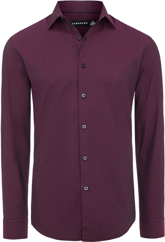 Somerset Dobby Shirt - Button (560x830), Png Download