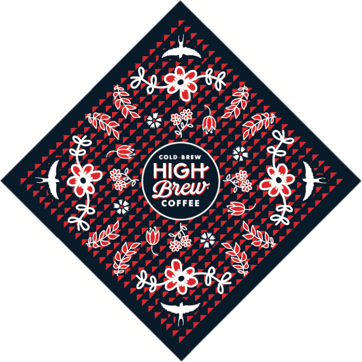 Bandana - Painted Flowers On Grad Cap (713x712), Png Download