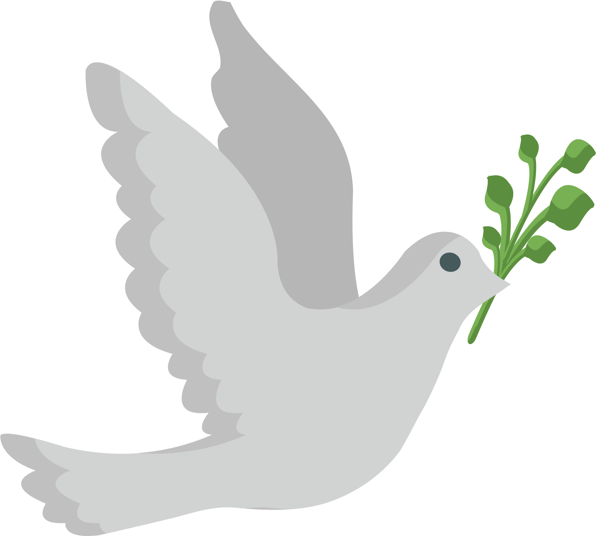 Open - Dove Emoji (2000x2000), Png Download