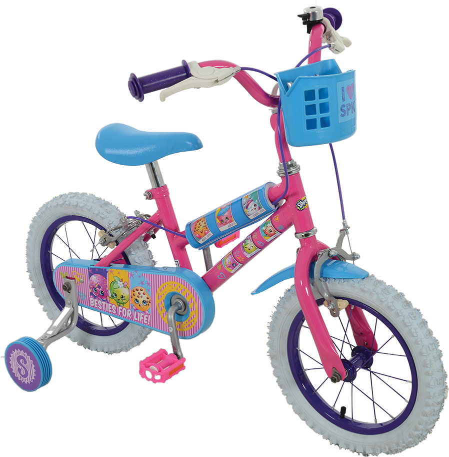 14” Bike With Collectables Domestic - Shopkins Bike Without Stabilisers (900x1179), Png Download