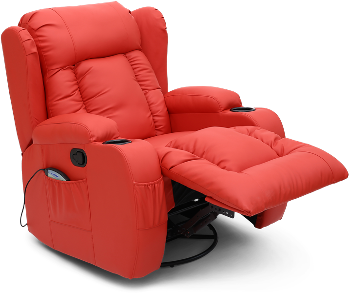 Rockingham Swivel Recliner Chair With Massage And Heat - Recliner (1270x635), Png Download