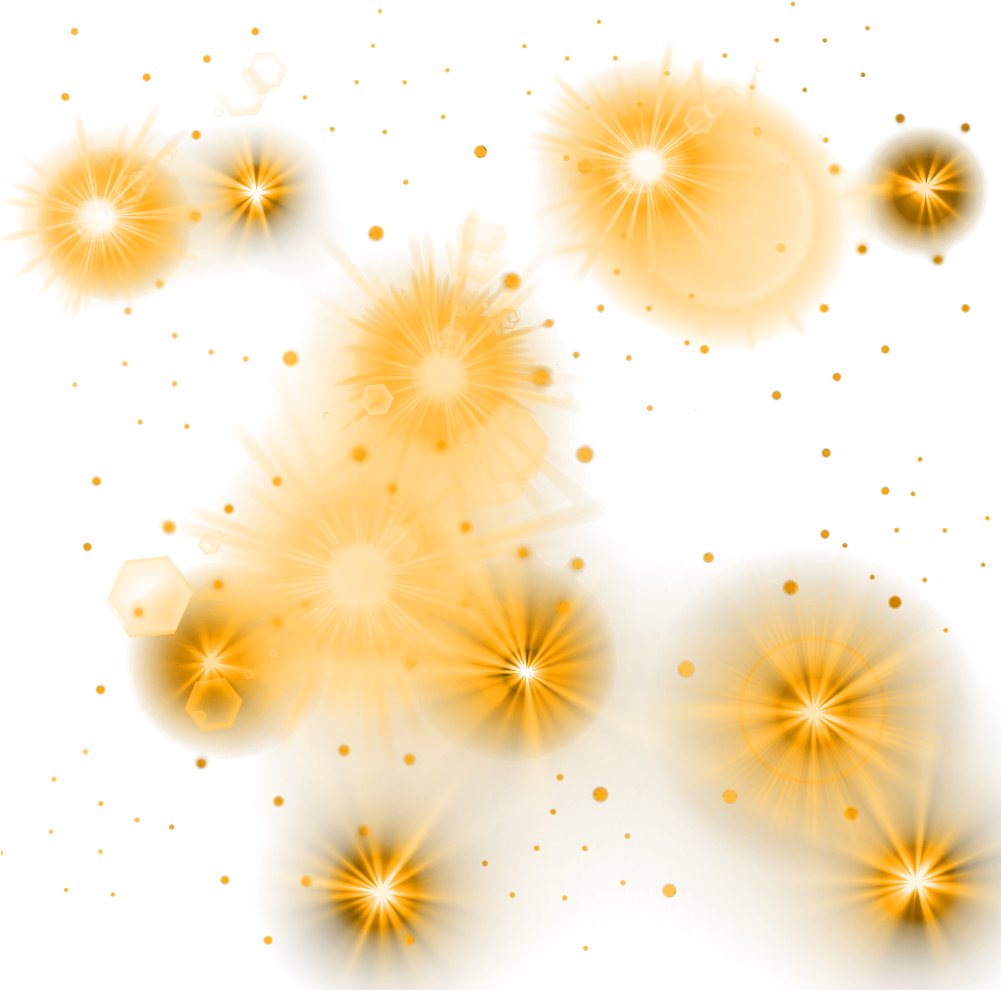 Yellow Glowing Lights Png (1000x1000), Png Download