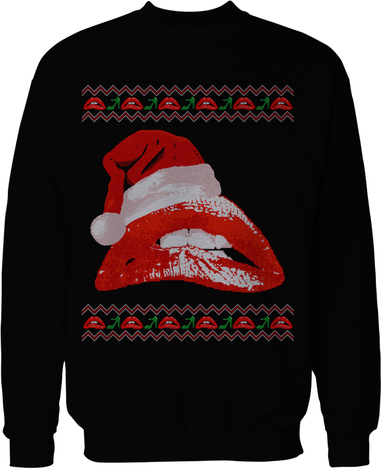 "rocky Horror Picture Show" Ugly Christmas Sweater - Horror Ugly Christmas Sweater (760x933), Png Download