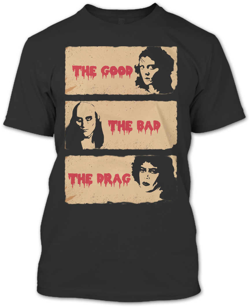 Cute Cheap 7b311 1487b A Black T-shirt With The Shopify - Rocky Horror Picture Show Shirt (1080x1080), Png Download