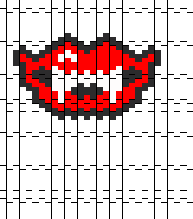Vampire Perler Beads (630x715), Png Download