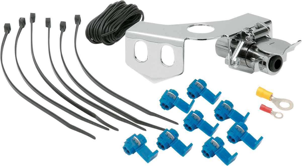Drag Specialties Chrome Ball Mount Trailer Hitch Receptacle - Kuryakyn Trailer Hitch Accessory Kit (1200x658), Png Download