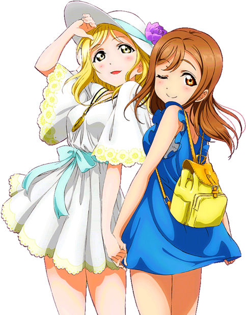 Love Live Sunshine, Mari, And Kunikida Image - Love Live Sunshine Lovelive Aqours Zipper Long Wallet (500x648), Png Download