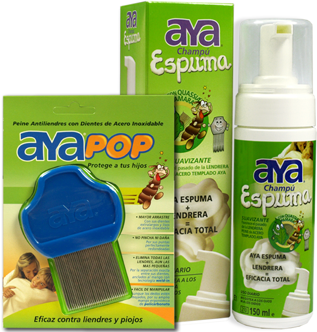 Pack Ahorro Peine Aya Pop Champú Aya - Ynsadiet Aya Flea Shampoo 150 Ml. (677x677), Png Download