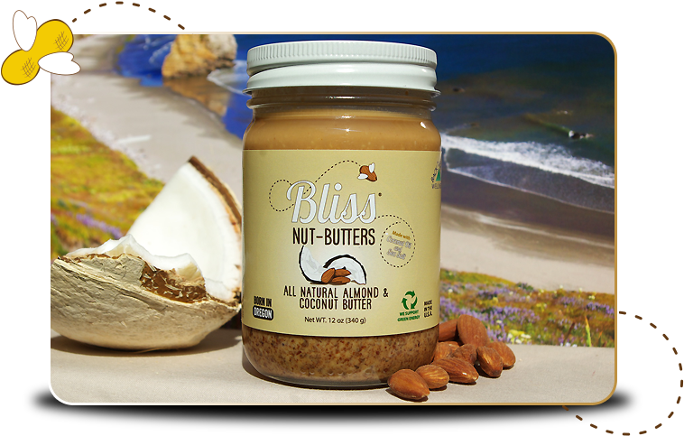Experience A Jar Of Bliss This January - Coconut Almond Butter With Sea Salt By Bliss Nut Butter (800x533), Png Download