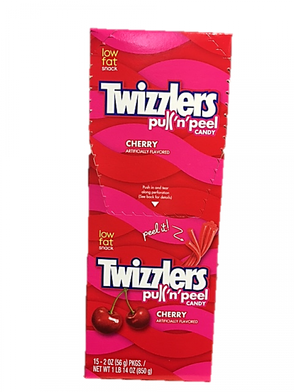 Twizzlers Cherry Pull N Peel 2 Oz Buy It At - Strawberry Twizzlers Licorice, Individually Wrapped, (600x800), Png Download