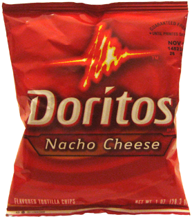 Doritos Transparent Invisible - Doritos Flavored Tortilla Chips, Nacho Cheese - 1 Oz (400x320), Png Download