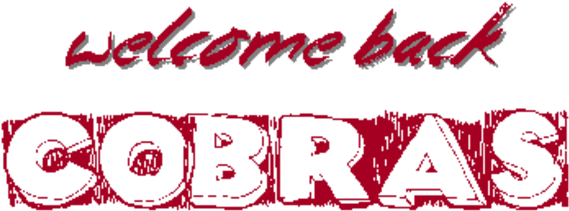 Welcome Back Cobras - Carmine (600x275), Png Download