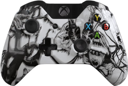 Evil Controllers Custom Xbox One Controller - White (600x600), Png Download