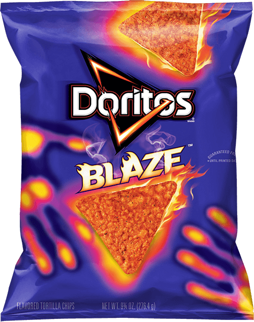 Doritos® Blaze™ Flavored Tortilla Chips - New Doritos Blaze (500x633), Png Download