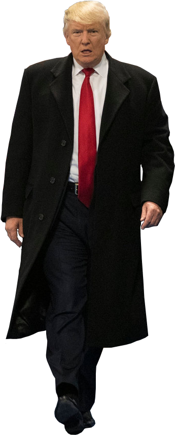 228kib, 544x967, Trump-walking - Theatre (544x967), Png Download