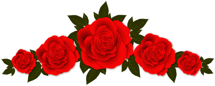 Roses, Flowers, Vignette, Design, Plate - Rose Floral Photo Frame (756x340), Png Download