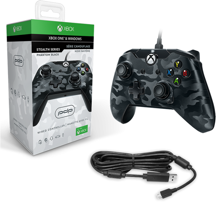 Pdp Wired Controller - Pdp Wired Controller For Xbox One - Camo Black (xbox (800x800), Png Download