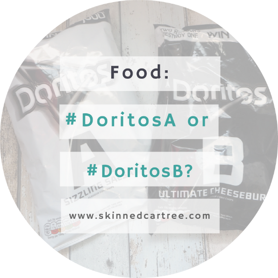 Doritos A Or B - Label (550x550), Png Download