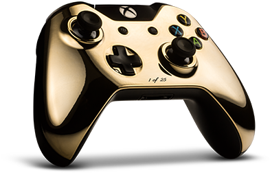 Colorware Collection Xbox One Controller 24k - Xbox One X Gold Controller (400x350), Png Download