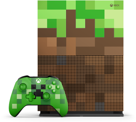 Xbox One S Minecraft - Minecraft Limited Edition Xbox One S (748x421), Png Download
