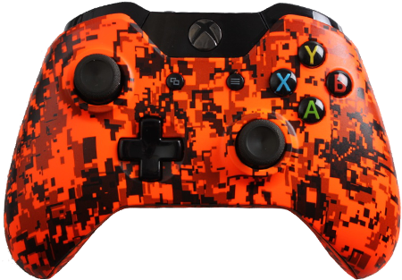 Orange Camo - Cool Xbox One Controllers Orange (460x460), Png Download