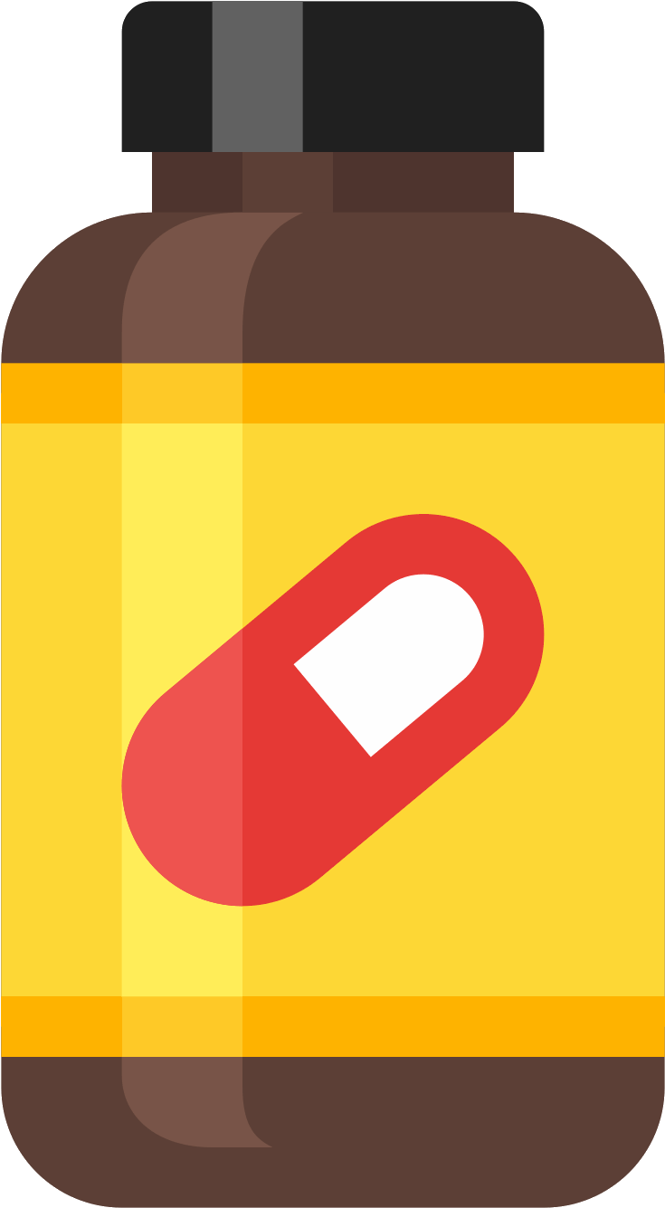 Pill Bottles Png - Dietary Supplement (1600x1600), Png Download