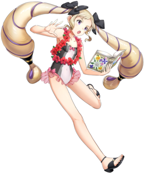 Elise Tropical Flower Btlface - Cartoon (340x388), Png Download