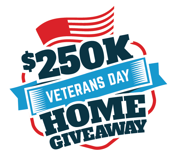 $250k Veterans Day Home Giveaway Sweepstakes - Home (601x529), Png Download