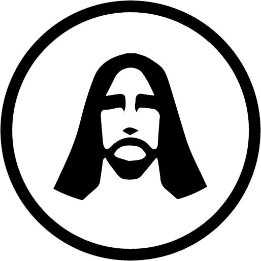 Jesus - Lead Icon Png Black (514x514), Png Download
