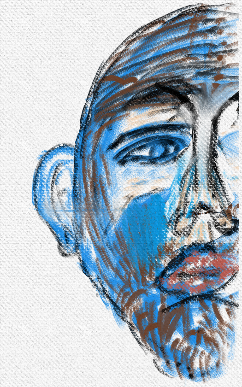 Face, Found Somewhere In My Collective Unconscious - Sketch (1009x1614), Png Download