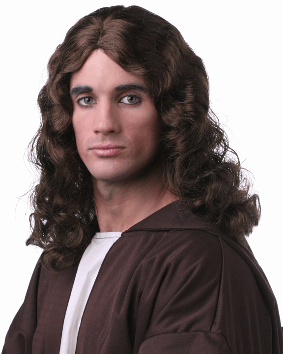 Sepia Jesus Wig - Wig (576x720), Png Download