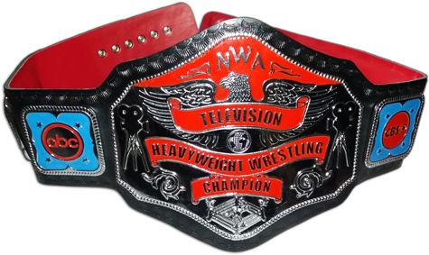 Nwa Television Heavyweight Wrestling Championship Belt - Belt (600x338), Png Download