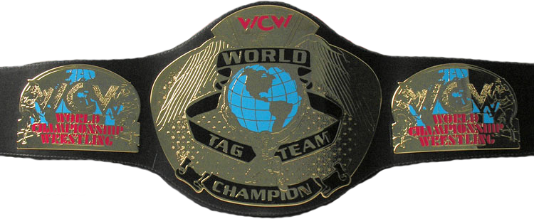 Nwjh8ei - Wcw Tag Team Championship Belts (750x308), Png Download