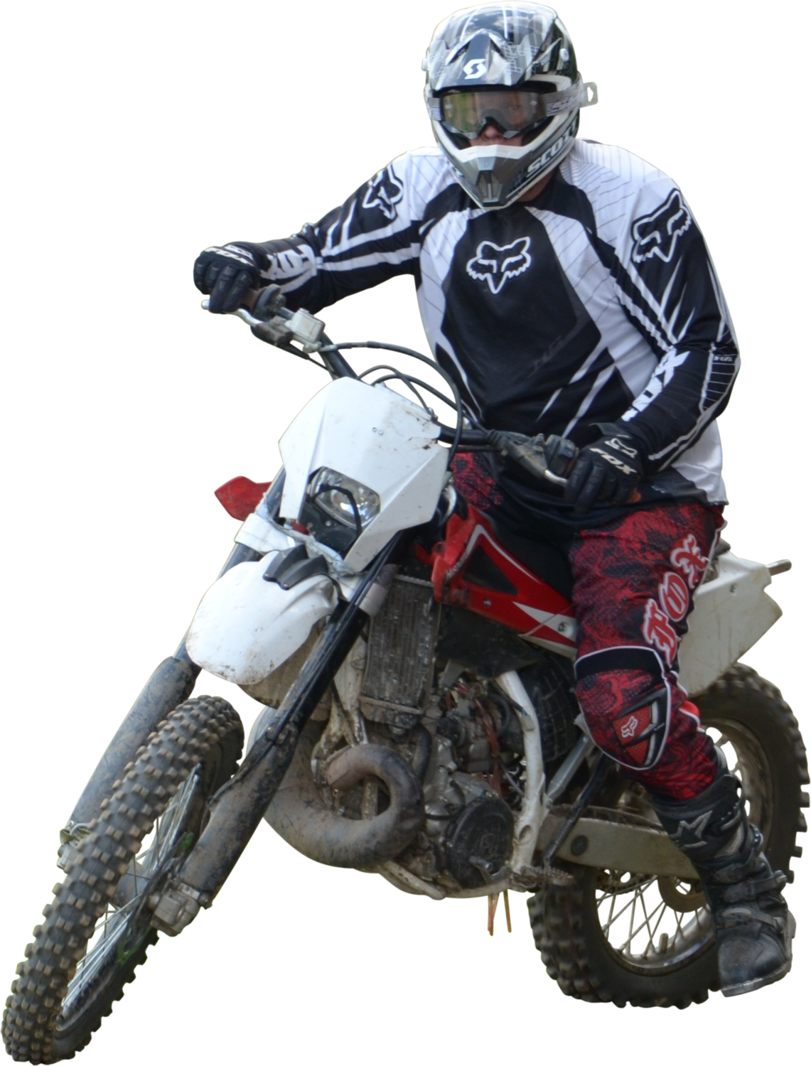 Motocross - Bike With Men Png (1141x1500), Png Download