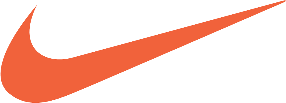 nike orange swoosh logo