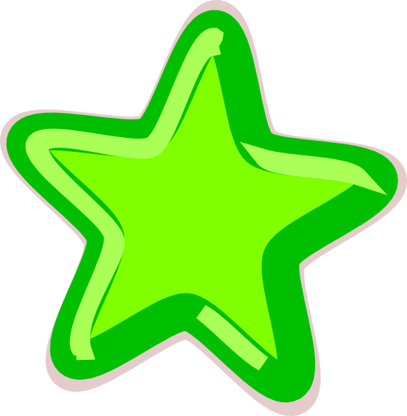 Neon Stars Clipart & Neon Stars Clip Art Images - Green Star Clipart Png (588x600), Png Download