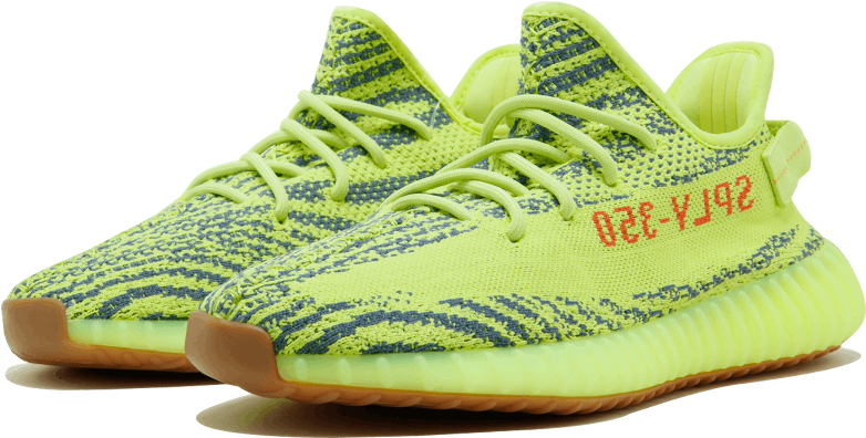 Yeezy 350 V2 Frozen Yellow (1000x600), Png Download
