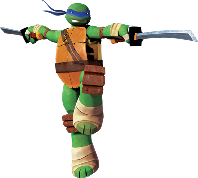 Com/wp 2 - Leonardo Tortue Ninja Nickelodeon (407x366), Png Download