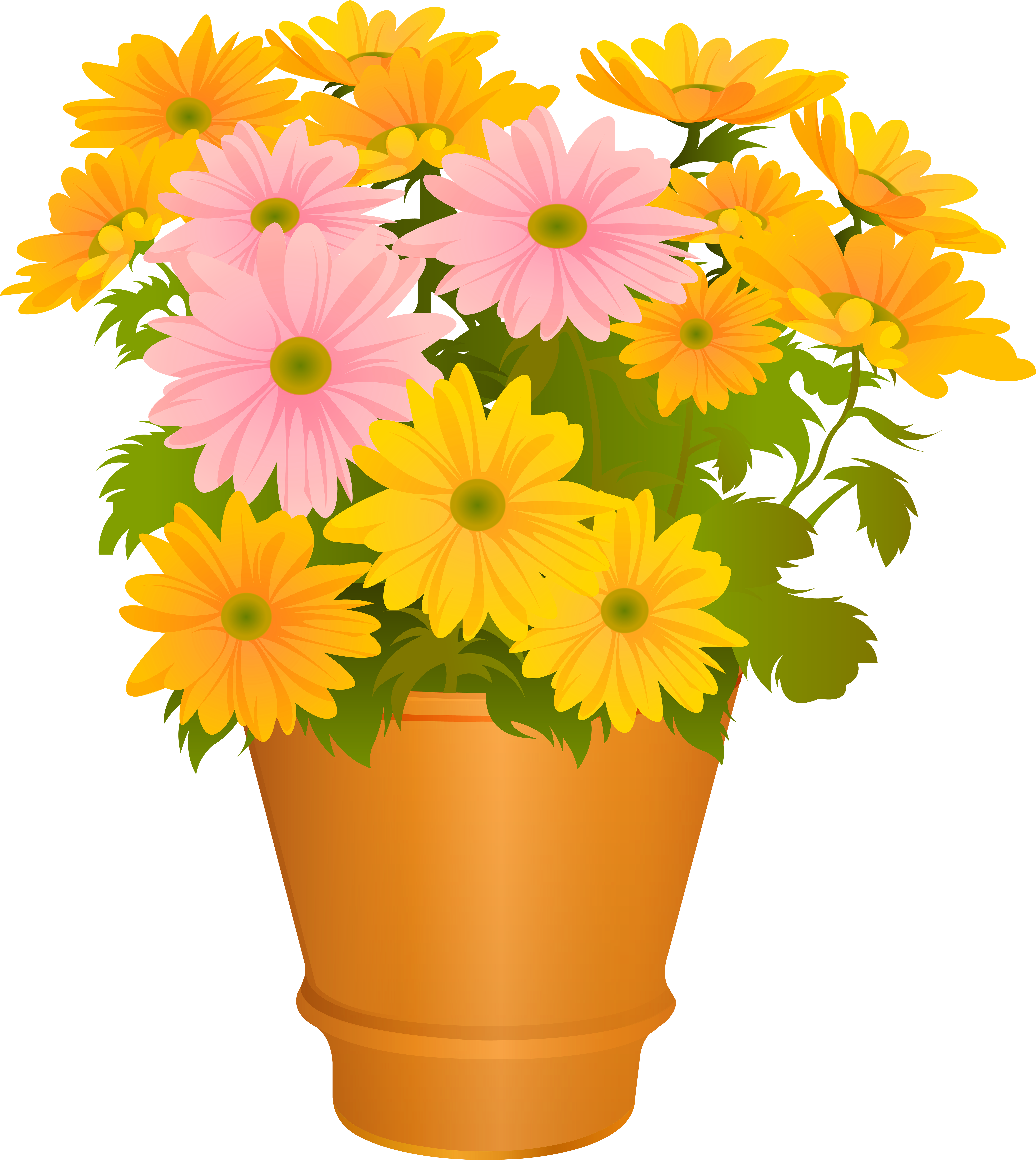 Flower Pot Png (7148x8000), Png Download