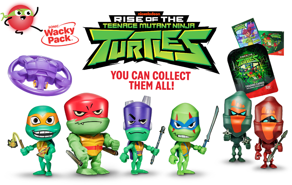 As Part Of Sonic's Rise Of The Tmnt Wacky Pack Promotion, - Rise Of The Tmnt Toys (1000x630), Png Download