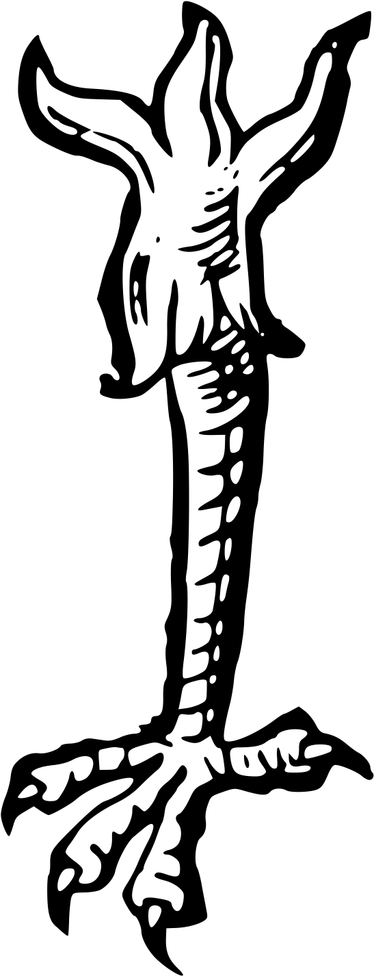 Details, Png - Heraldic Eagle Leg (562x1462), Png Download