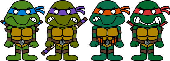 Teenage Mutant Ninja Turtles Pacs By Limeth - Teenage Mutant Ninja Turtles (552x223), Png Download