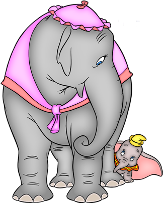 Por Rosario El Vie 28 Jun - Disney Dumbo (417x500), Png Download