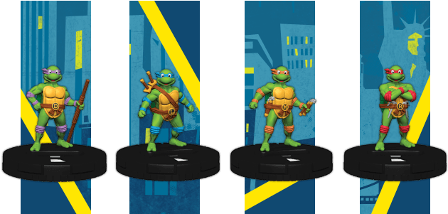 Details - Tmnt Heroes In A Half Shell Heroclix (698x300), Png Download