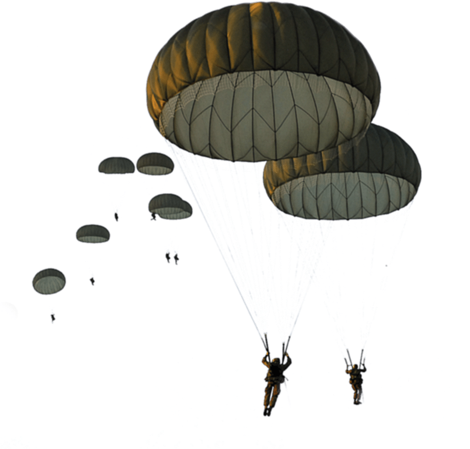 Milit R Fallschirmspringer Truppenschule - Parachute Army Png (1000x1000), Png Download