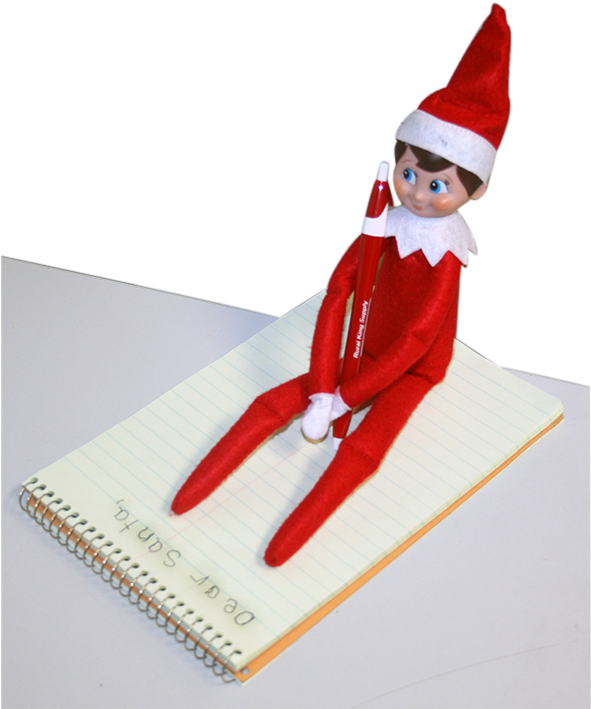 Elf On The Shelf - Costume Hat (590x720), Png Download