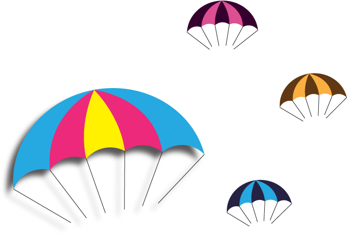 Vector Parachute Free Png And Clipart - Umbrella (800x800), Png Download